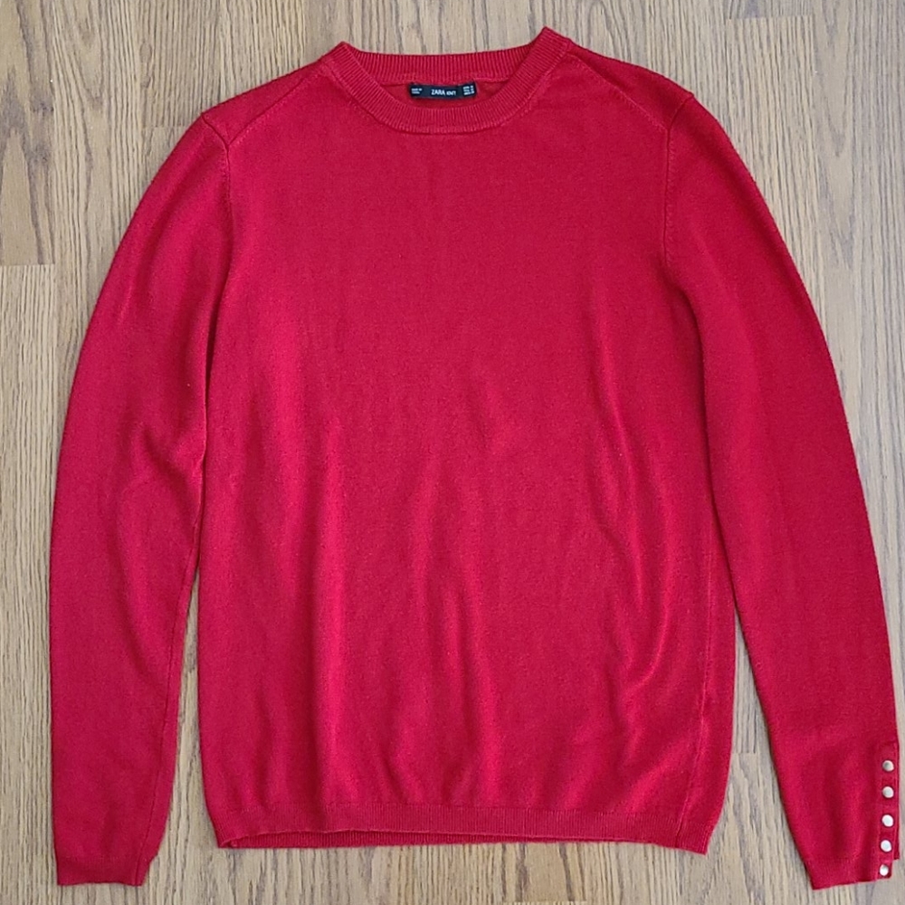 Zara red knit